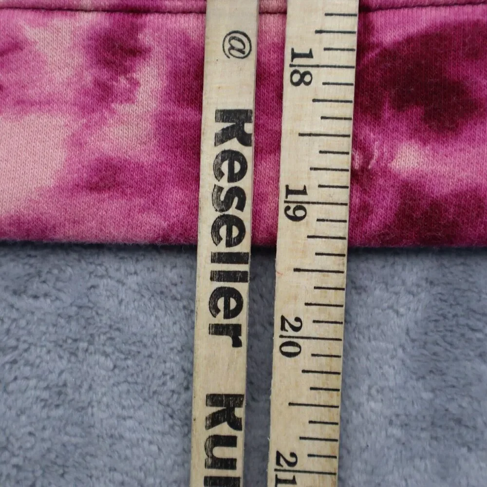 Old Navy Sweater Girls XL Pink Tie Dye Long Sleeve Pocket Pull Over Hoodie